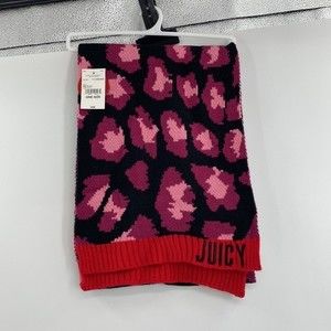 Scarf Juicy Couture Pink Black Red New With Tags
